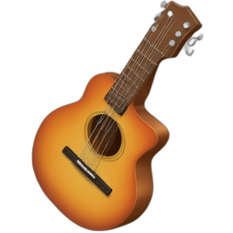 poisson avec une guitare emoji