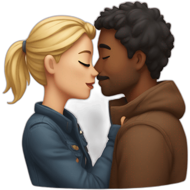 Couples kissing  emoji