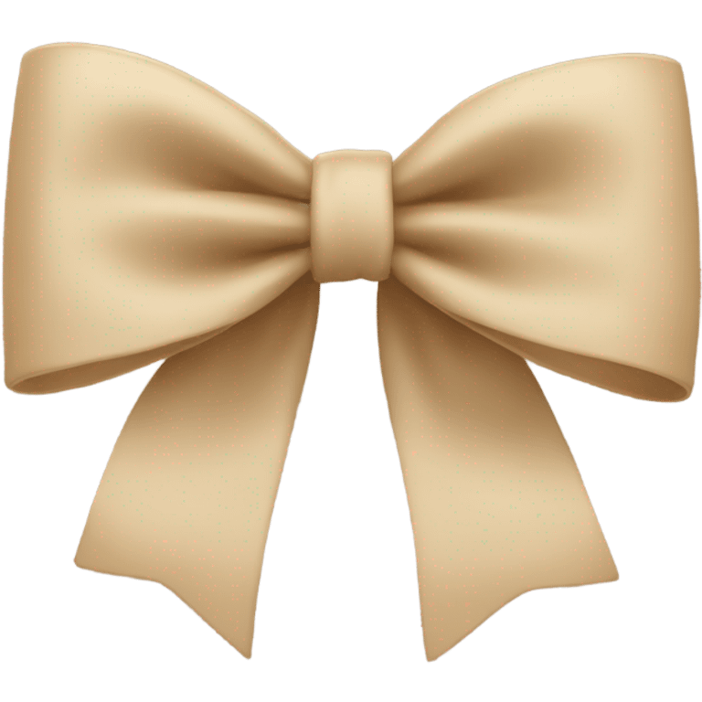 Beige bow emoji