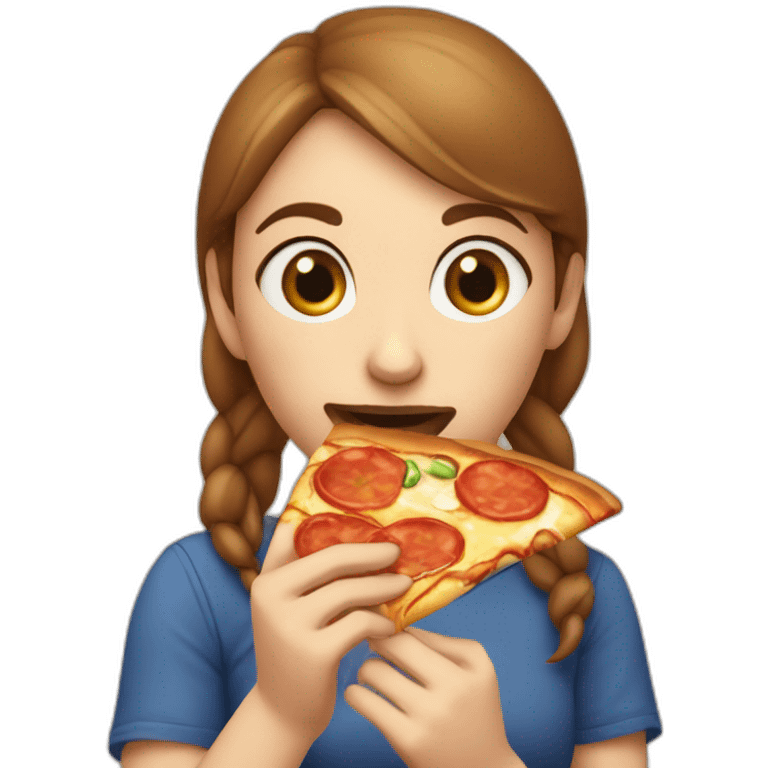 Sanna Marin eating pizza emoji