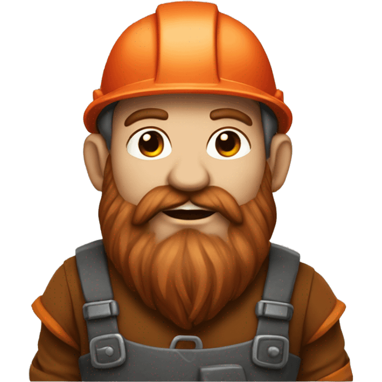 dwarf miner with red beard  emoji