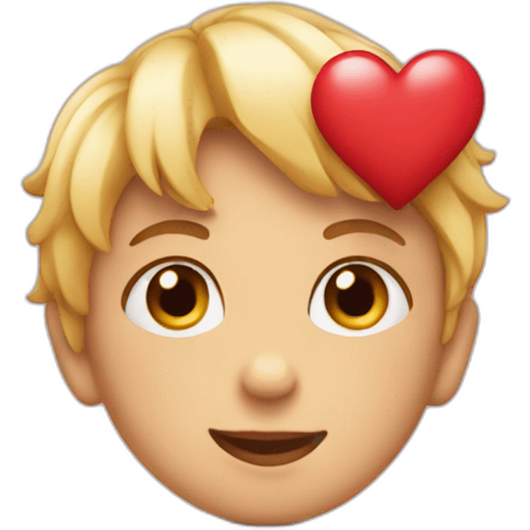 Children love heart  emoji