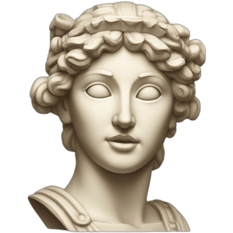 Sculpture of Athena the Greek goddess  emoji