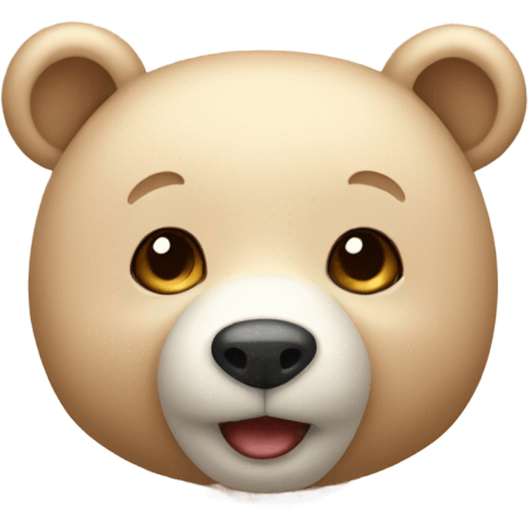 Cute beige bear emoji