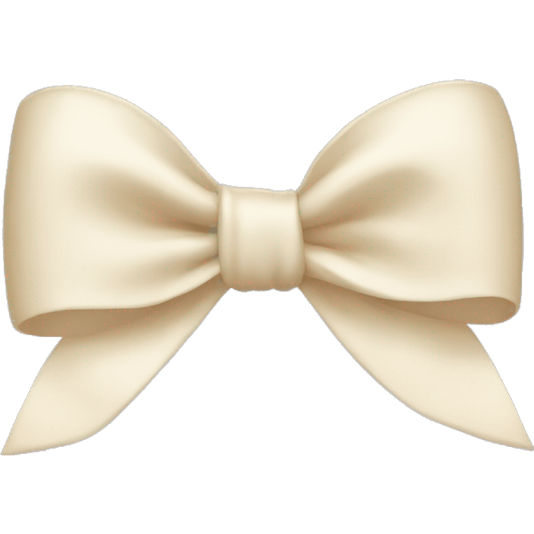 Cream bow emoji