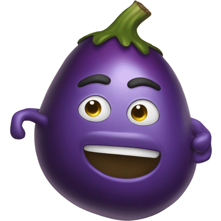 God smiting an eggplant emoji