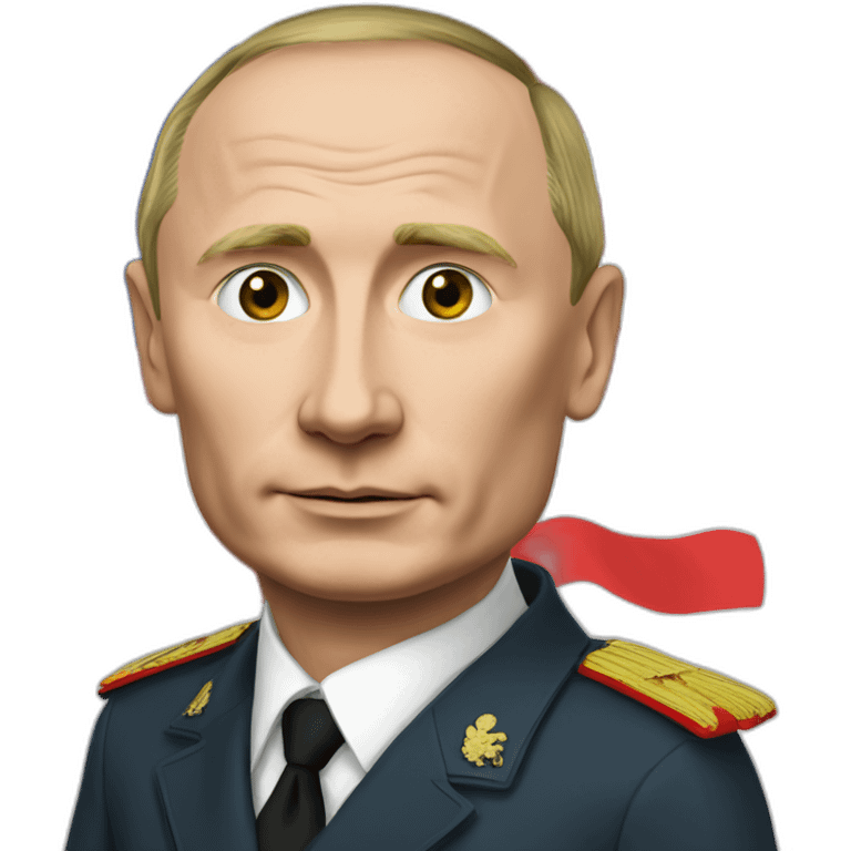 putin with georgia flag emoji