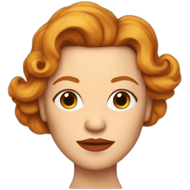 simone signoret that has long ginger hair emoji