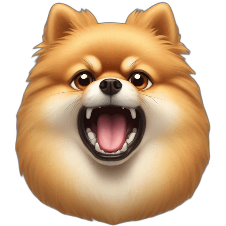 pomeranian angry emoji