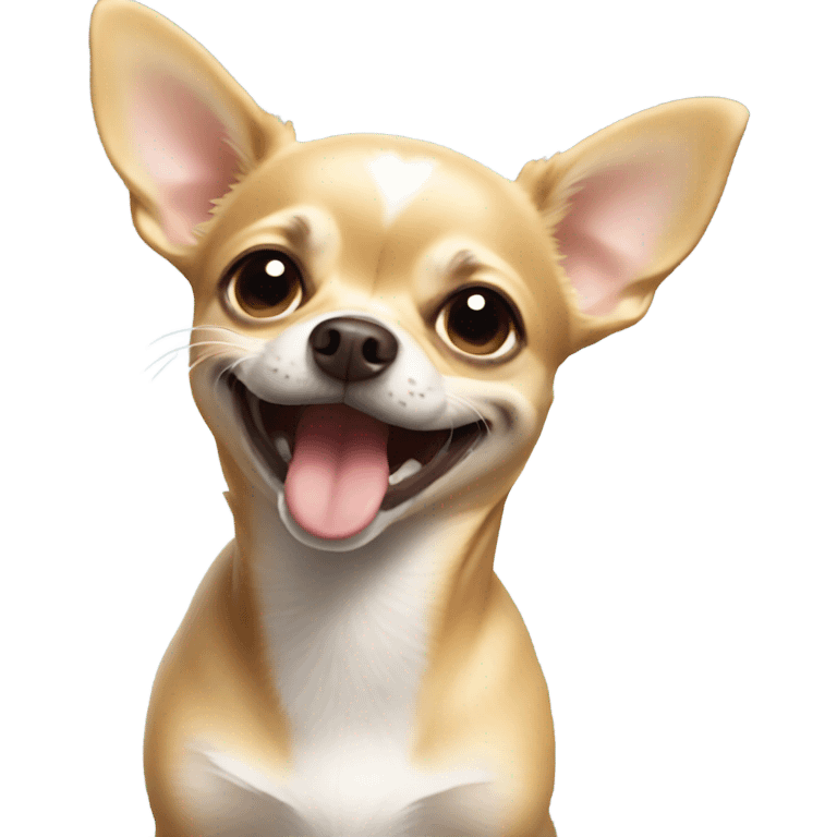 Chihuahua smiling  emoji