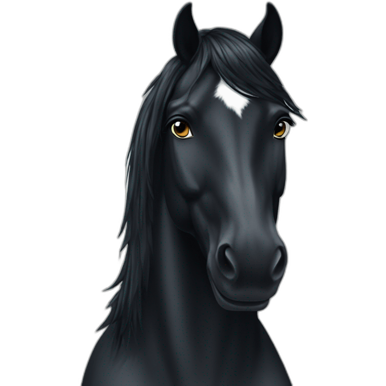 Friesian horse emoji