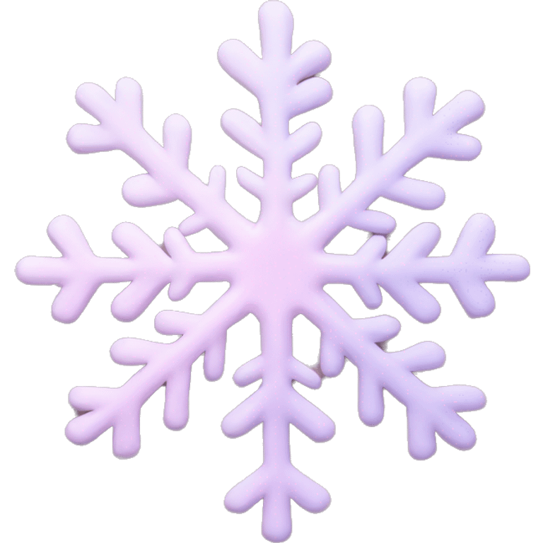 pastel pink snowflake  emoji