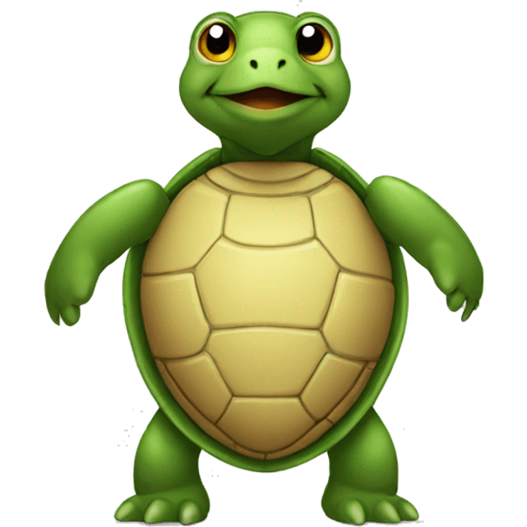 standing turtle showing chest forward facing emoji