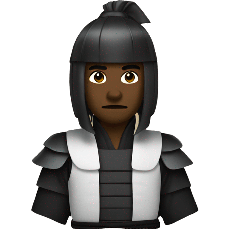 Black samurai emoji