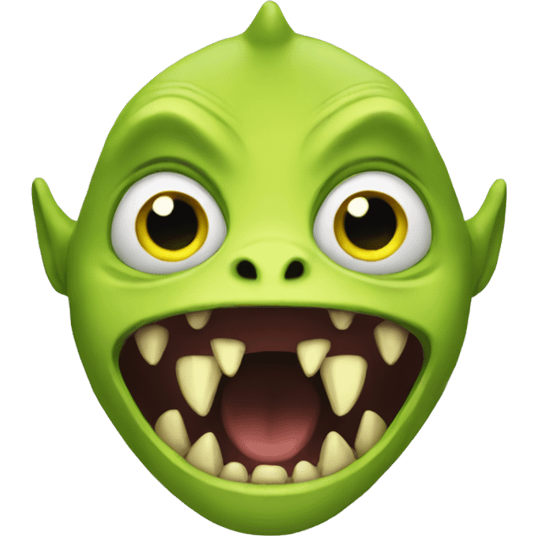 Scary sherk emoji