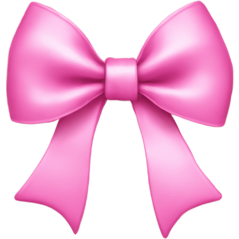 Tilted pink bow emoji