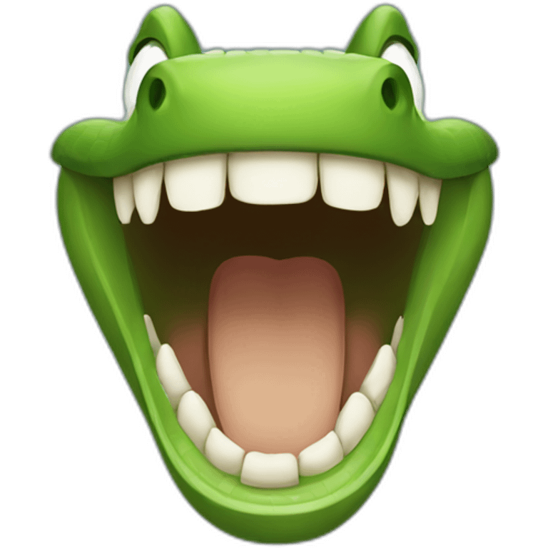 Crocodile laughter  emoji