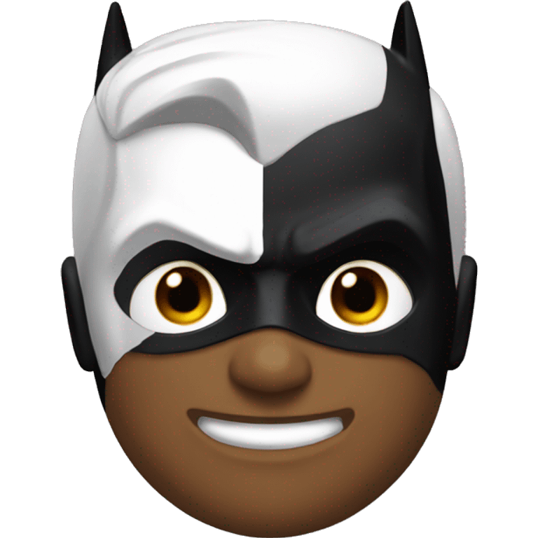 White batman black robin emoji