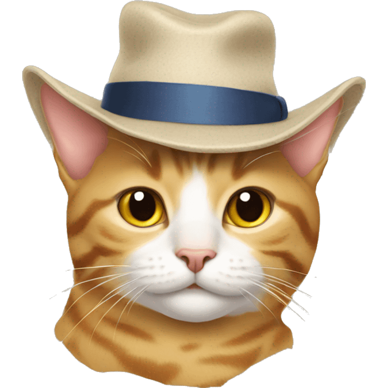 cat wearing hat emoji