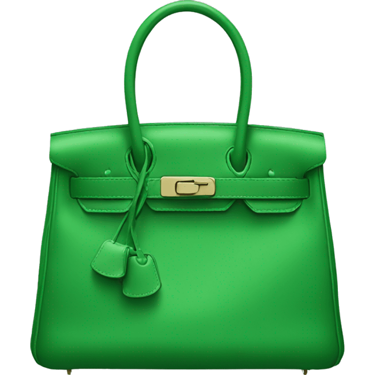 Green Hermes bag emoji