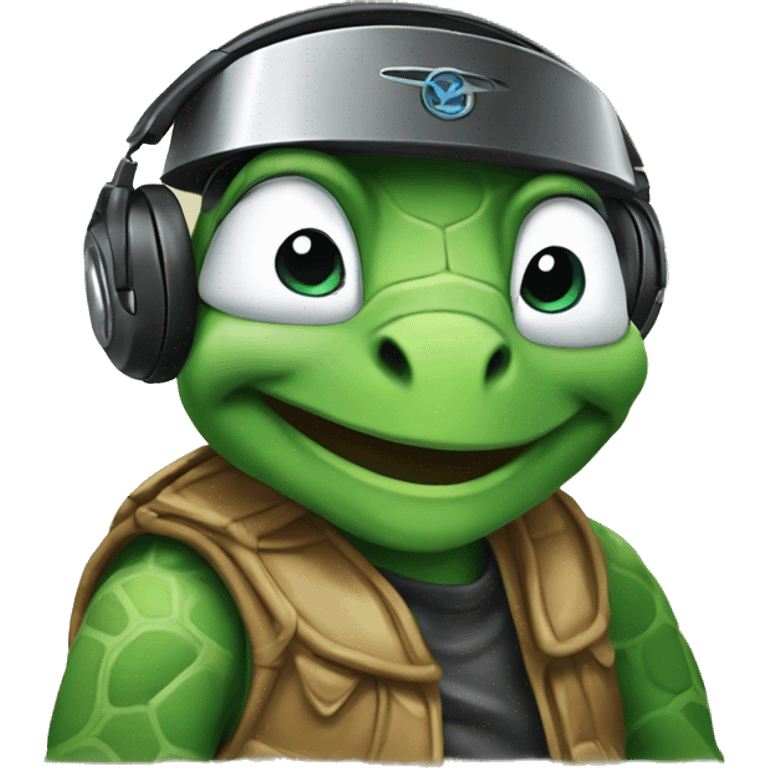 DJ turtle ￼ emoji