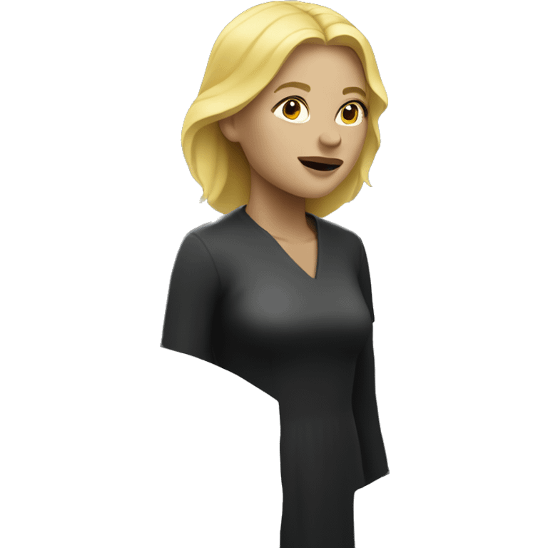 blonde woman rising from grave  emoji