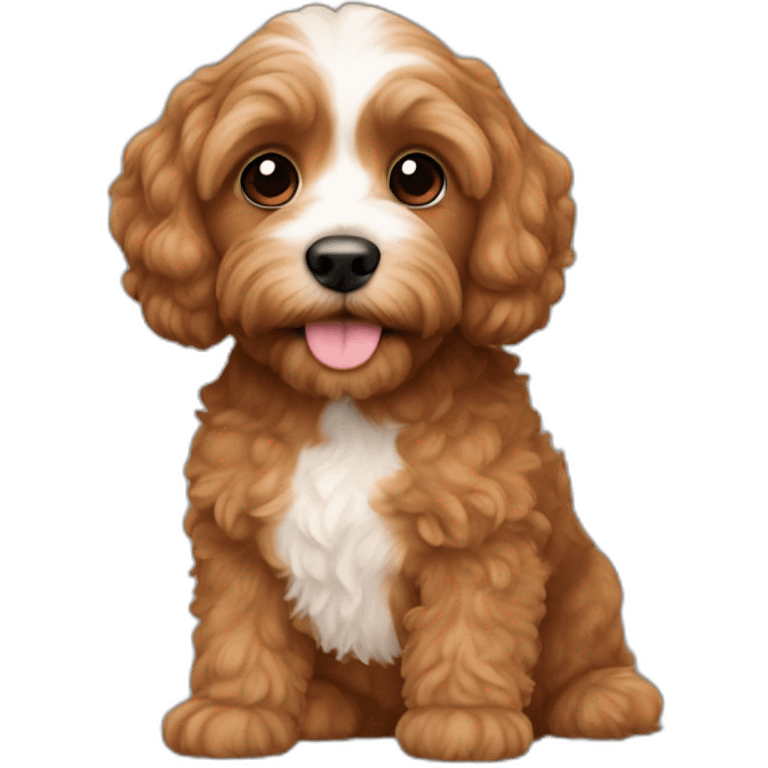 Cavapoddle brown color emoji