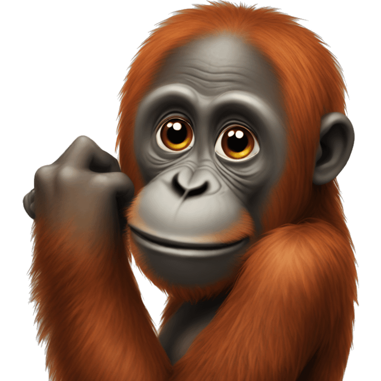 loving orangutang emoji