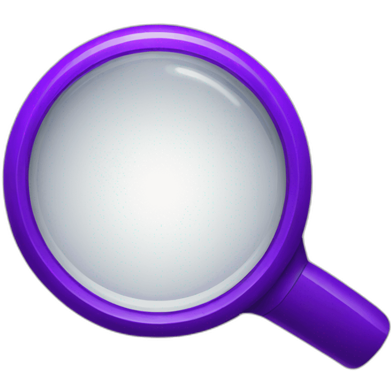 purple magnifying glass emoji