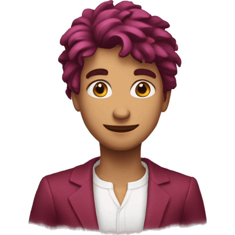 Corazon color vino emoji