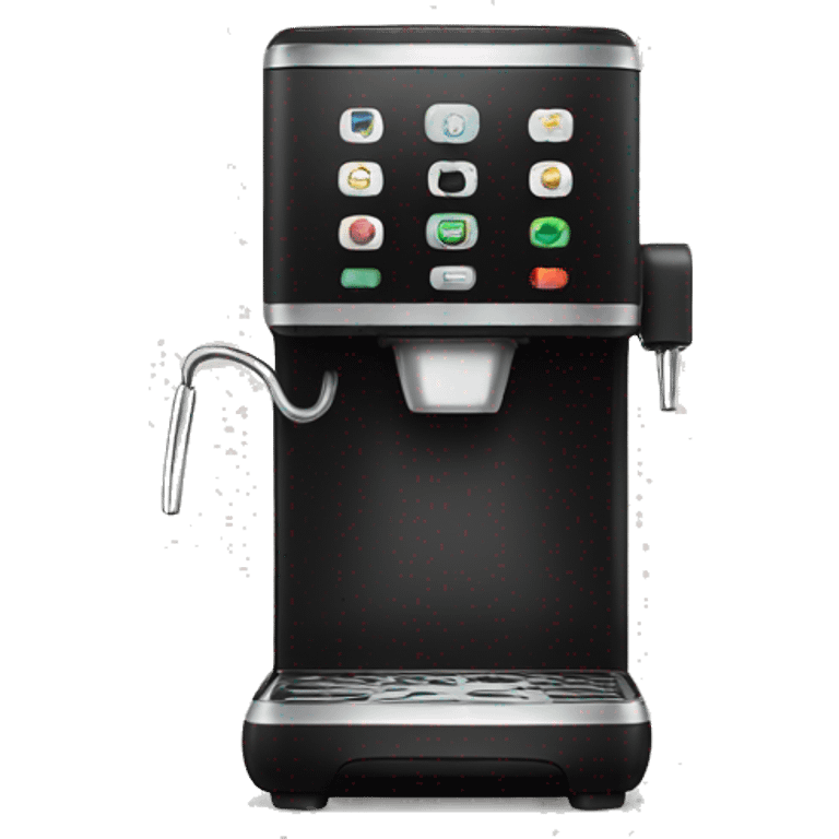 black coffee machine emoji