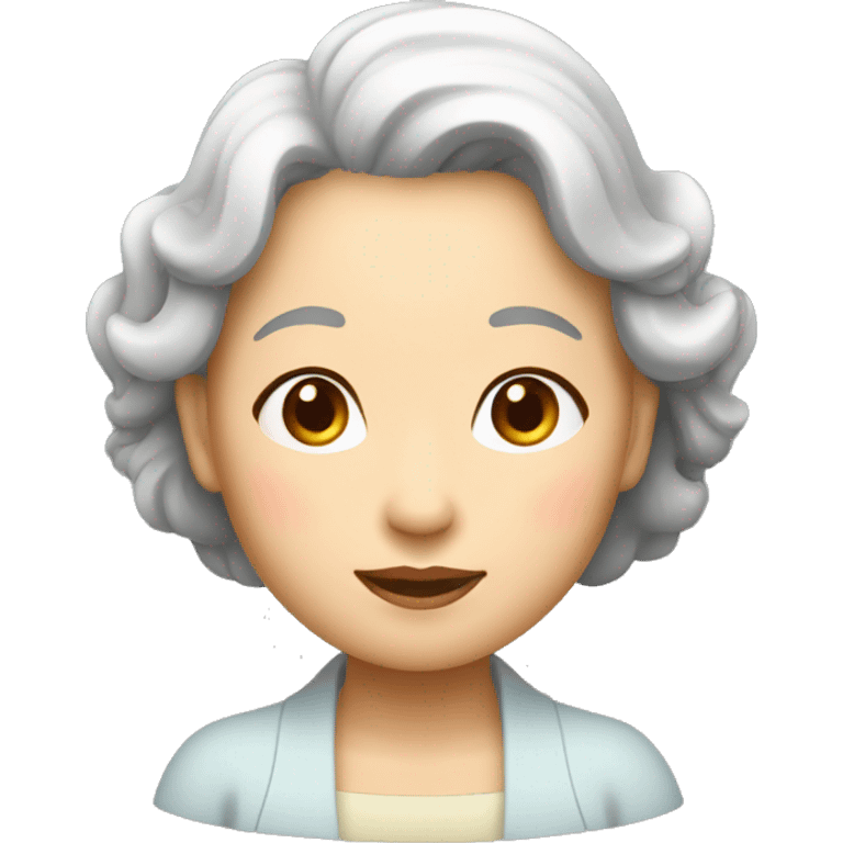 une vieille femme asiatique emoji