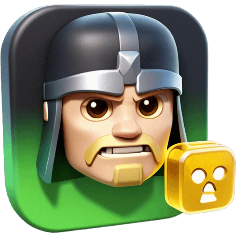 Clash of Clans aesthetic: Cinematic Playful Xbox Memory Card Portrait Emoji, rendered in a 3D vector-style similar to standard emojis with minimal shading and bold, simplified shapes. A compact, distinct form with signature details, softly glowing with a modern gaming energy charm. Simplified yet unmistakably iconic, highly detailed and consistent, glowing with a soft radiance and high shine. Stylized with a touch of next-gen innovation and a soft glowing outline, capturing the essence of a beloved gaming relic with a friendly, playful manner! emoji