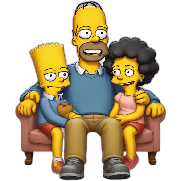 Simpson famille emoji