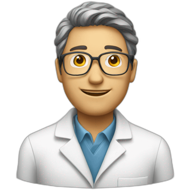 A scientist with a diagram  emoji