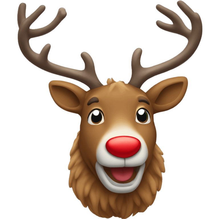 Red Nosed Reindeer emoji