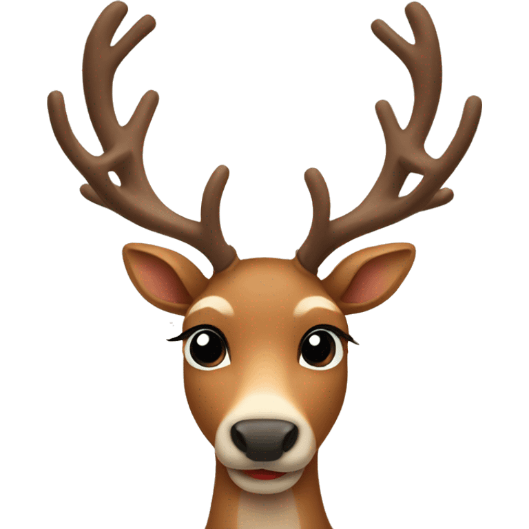 Reindeer in love emoji