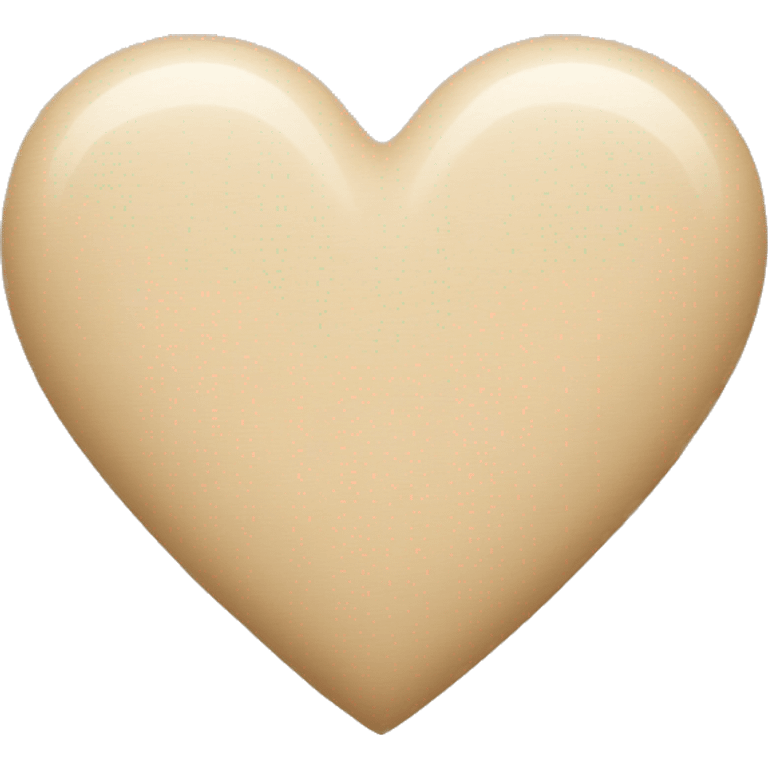 Beige heart emoji