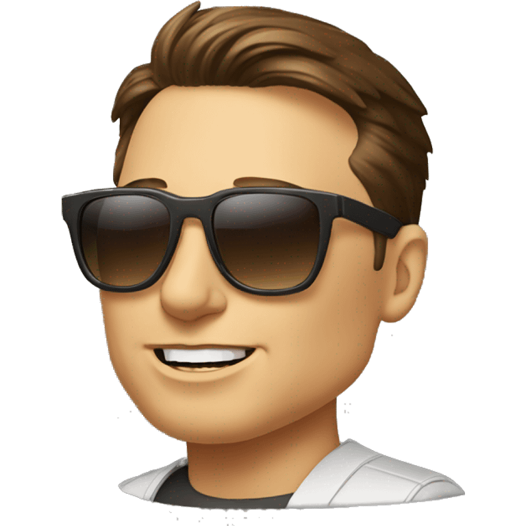 elon musk with sunglasse emoji