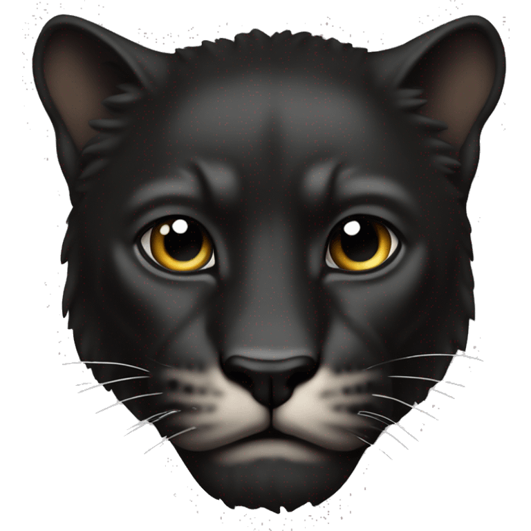 Animal pantera negra feroz cuerpo completo emoji