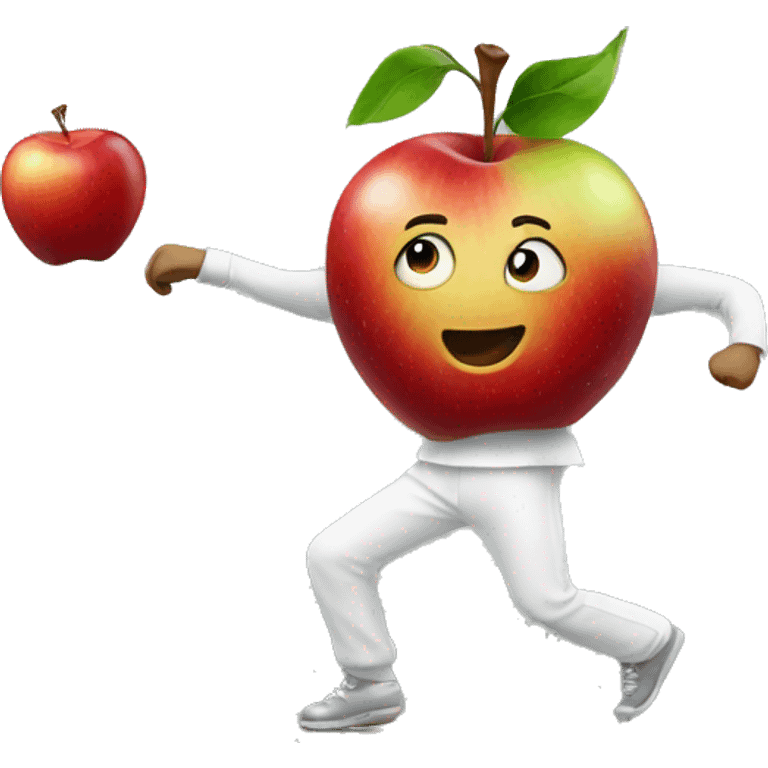 dancing apple emoji