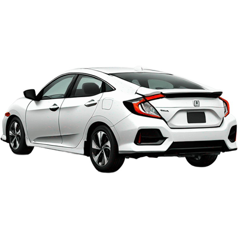 White Honda Civic emoji