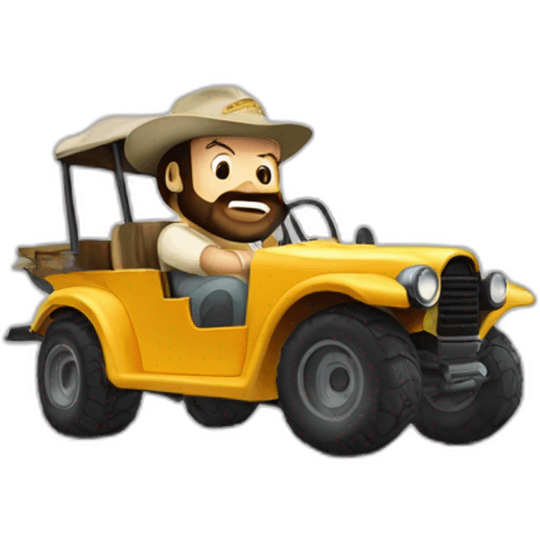 Bud spencer in buggie emoji