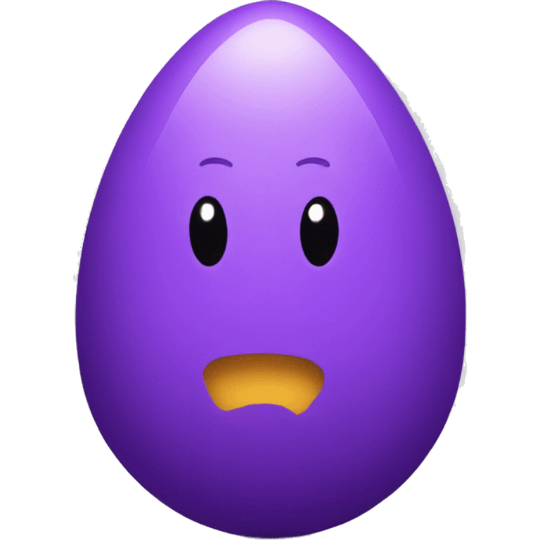 purple egg emoji