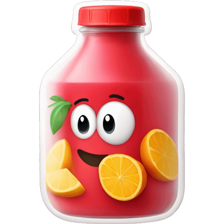 Fruit punch bottle emoji