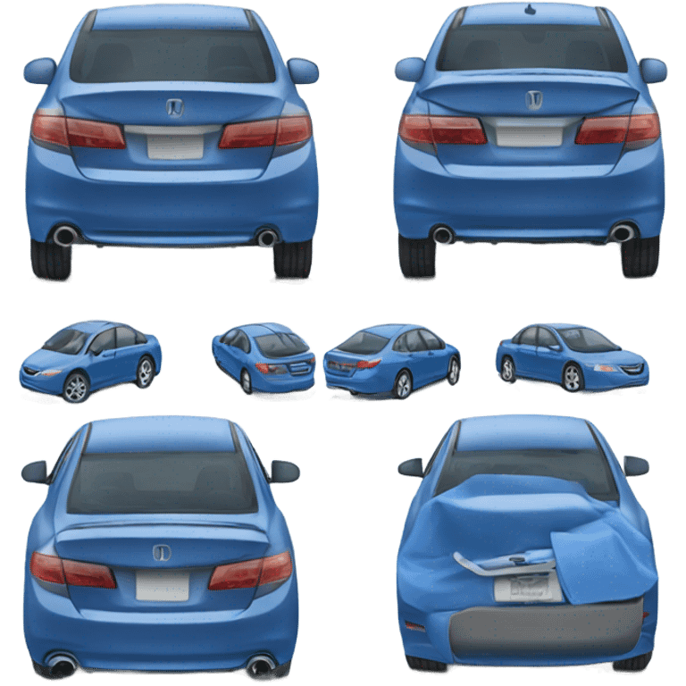 Blue Honda accord emoji