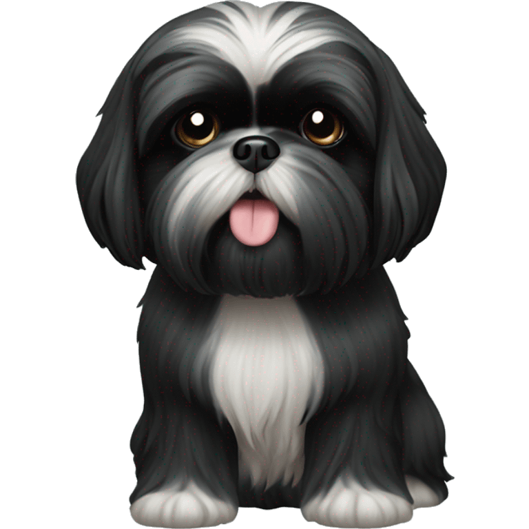 Black Shih Tzu emoji