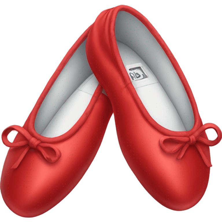 red ballet shoes emoji