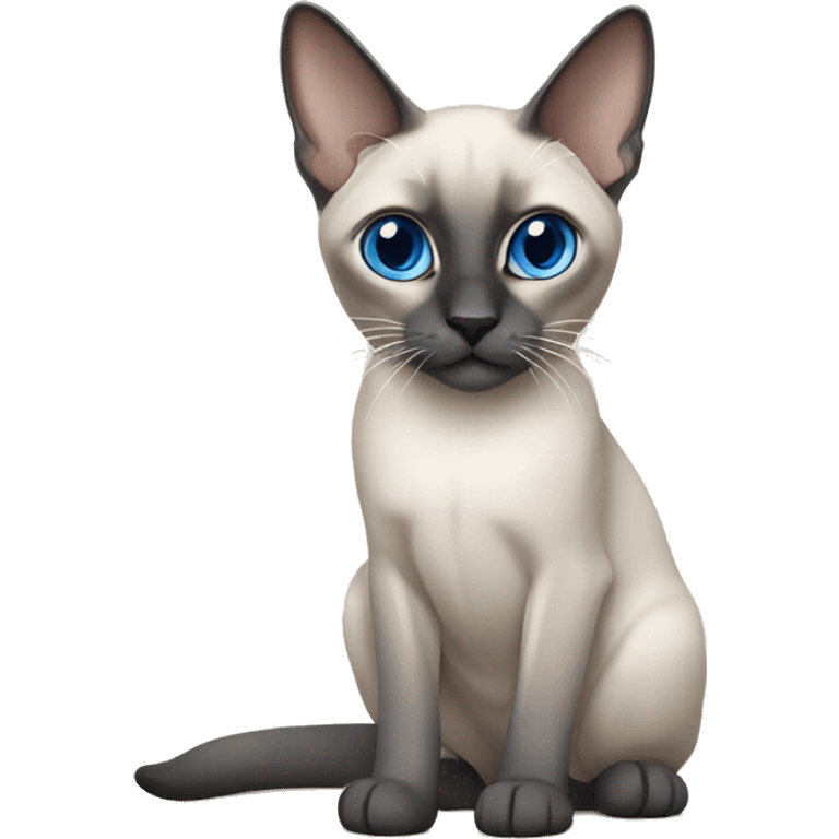 blue point siamese with white paws emoji