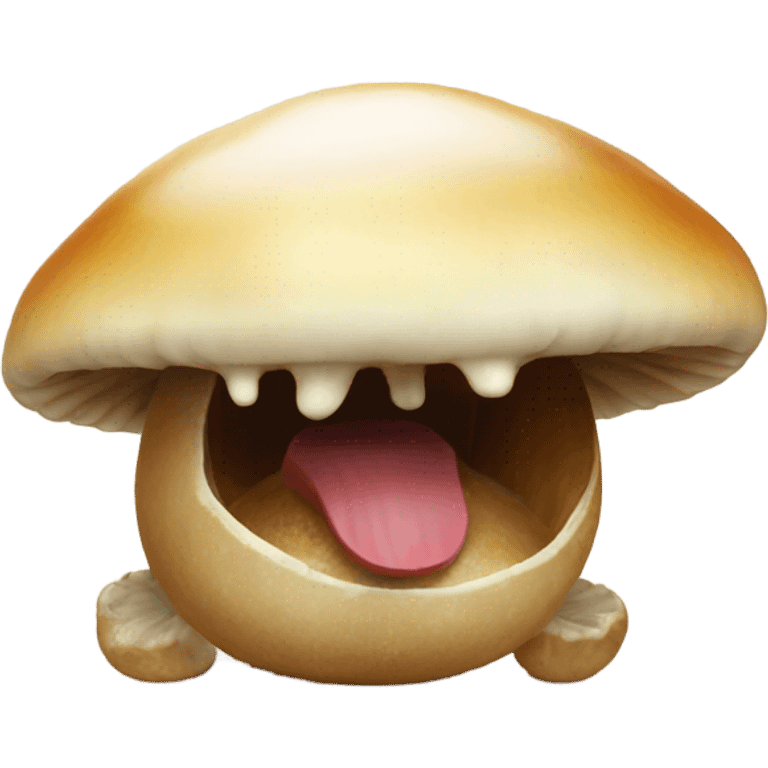 kombucha mushroom with a hungry face emoji